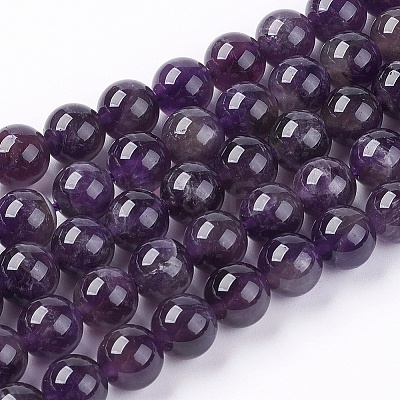 Natural Chevron Amethyst Beads Strands G-S030-1