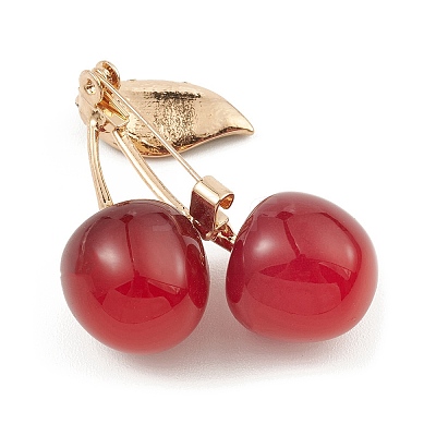 Alloy Enamel Brooch Pin X-JEWB-Q030-10G-01-1