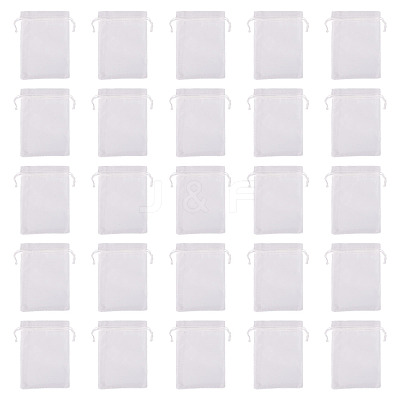 50Pcs Organza Bags Jewellery Storage Pouches Wedding Favour Party Mesh Drawstring Gift OP-TA0001-16E-1