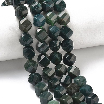 Natural Moss Agate Beads Strands G-C267-B23-1
