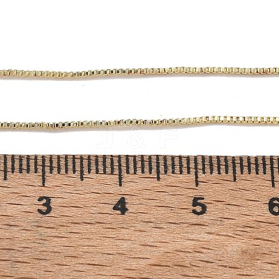 1MM Brass Box Chain Adjustable Slider Necklaces for Women KK-CBA4FD4-17G-1