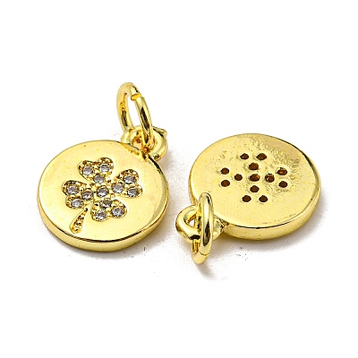 Golden Brass Pendants KK-L209-012G-02-1