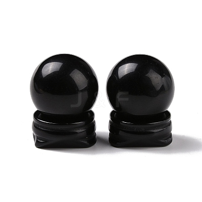 Natural Obsidian Display Decorations DJEW-G032-02F-1