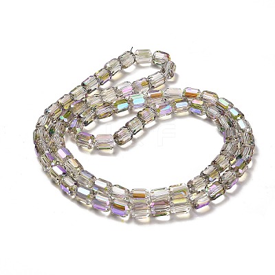 Electroplate Glass Beads Strands EGLA-D030-19P-1