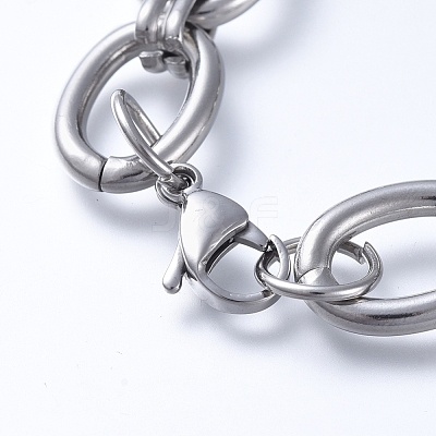 Tarnish Resistant 304 Stainless Steel Chain Bracelets BJEW-F407-01-P-1