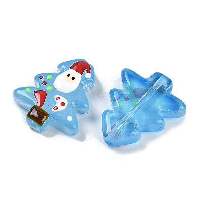 Christmas Theme Handmade Lampwork Beads LAMP-I027-07J-1