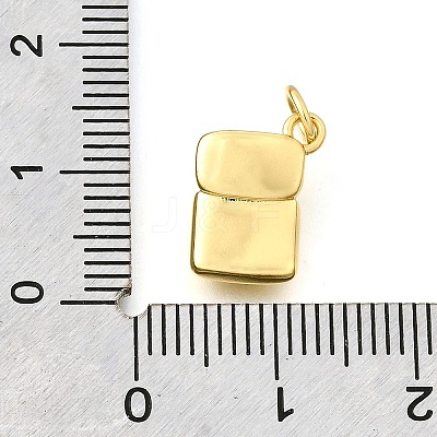 Brass Micro Pave Cubic Zirconia Pendants KK-V007-005G-02-1