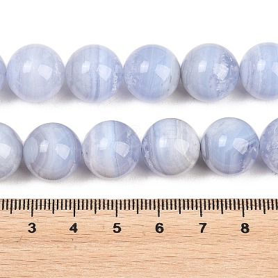 Natural Blue Lace Agate Beads Strands G-D106-A01-14mm-A-1