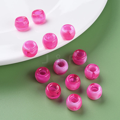 Acrylic European Beads MACR-S375-002A-07-1
