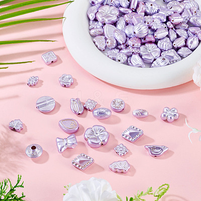 100G Pearlized Opaque Acrylic Beads OACR-TA0004-32A-1