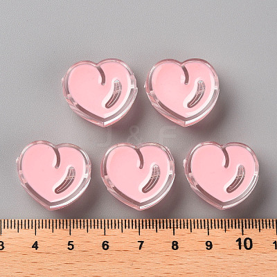 Transparent Enamel Acrylic Beads TACR-S155-004E-1