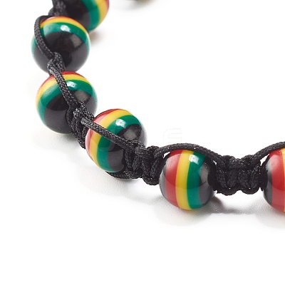 Adjustable Braided Beads Bracelets BJEW-JB07014-1