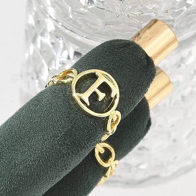 Brass Open Cuff Rings for Women RJEW-K289-01G-F-1