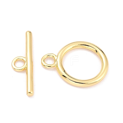 Rack Plating Brass Toggle Clasps X-KK-B036-12G-1