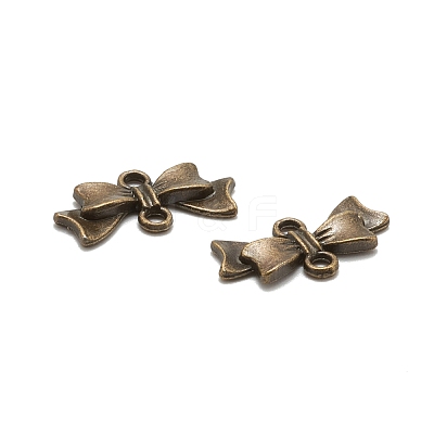 Bowknot Alloy Links connectors X-EA11930Y-AB-1