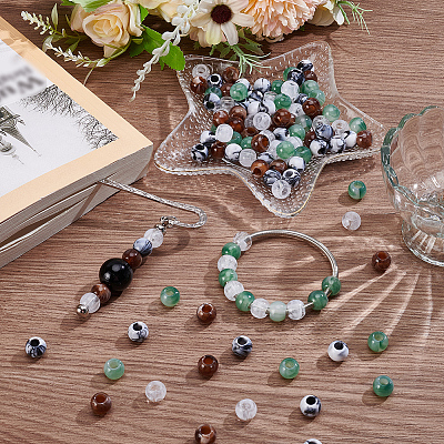 120Pcs 4 Colors Acrylic European Beads OACR-SP0002-26-1