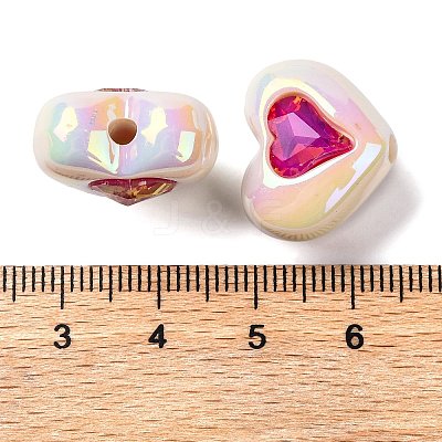 Plating Acrylic Beads OACR-Z022-01F-1