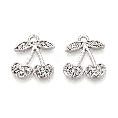 Alloy Rhinestone Pendants FIND-N008-31P-1