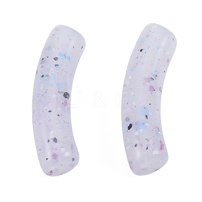 Marbled Stone Style Opaque Acrylic Beads OACR-G009-04A-06-1
