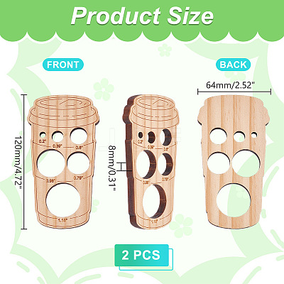 Wooden Safety Eyes Auxiliary Tool AJEW-WH0270-376-1