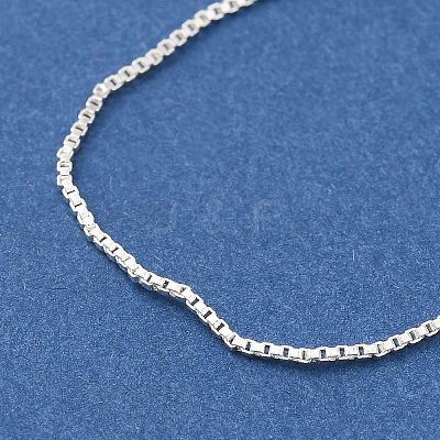 Brass Box Chain Adjustable Slider Necklaces NJEW-B119-02S-1