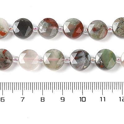 Natural Bloodstone Bead Strands G-C116-A06-01-1