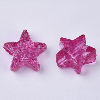 Transparent Acrylic Beads TACR-T015-019-1