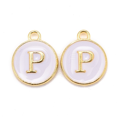 Golden Plated Alloy Charms X-ENAM-S118-01P-1