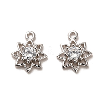 Rhodium Plated 925 Sterling Silver Pendant STER-H110-19P-1
