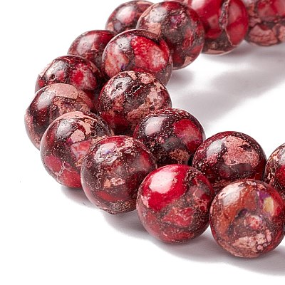 Natural Imperial Jasper Beads Strands G-K327-02B-1