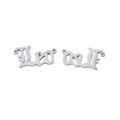 Non-Tarnish 304 Stainless Steel Connector Charms STAS-N095-136A-1