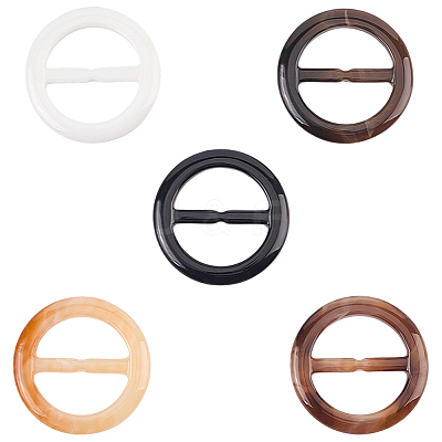 20Pcs Resin Tri-Glide Adjuster Buckles FIND-GF0008-12G-1