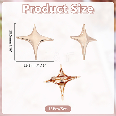 15Pcs Zinc Alloy Lapel Pins for Backpack Clothes JEWB-HY0001-59-1