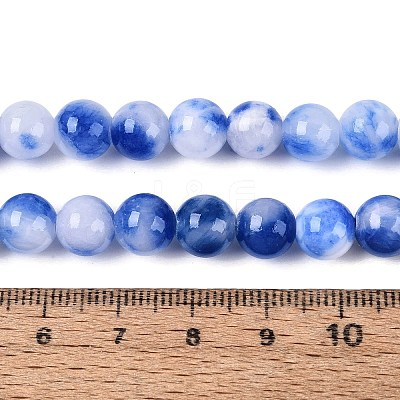 Natural Dyed Persian Jade Beads Strands X-G-Q609-8mm-01-1