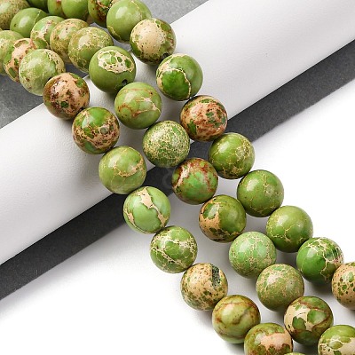 Dyed Natural Regalite/Imperial Jasper/Sea Sediment Jasper Beads Strands G-B124-C03-08-1