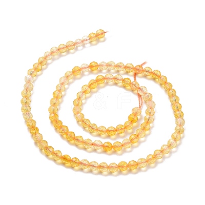 Natural Citrine Beads Strands G-D463-06-1