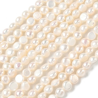 Natural Cultured Freshwater Pearl Beads Strands PEAR-C004-15-1