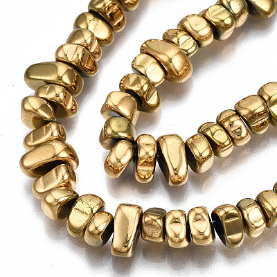 Electroplate Non-magnetic Synthetic Hematite Beads Strands G-T114-93G-1