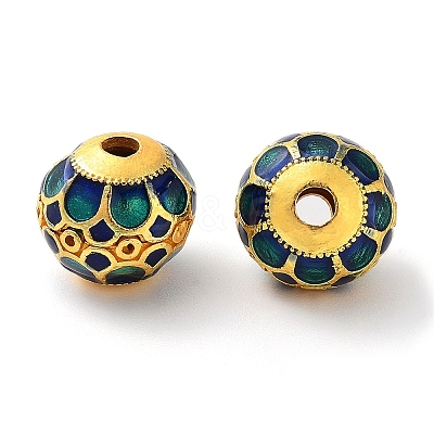 Alloy Enamel Beads ENAM-B001-07A-1