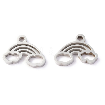 Non-Tarnish 304 Stainless Steel Charms STAS-O142-69P-1