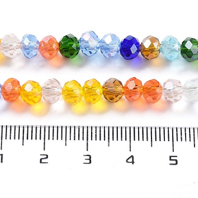 Glass Beads Strands EGLA-A034-M6mm-61-1