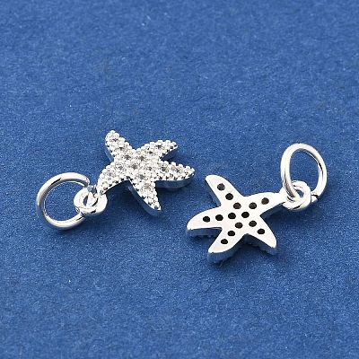 Brass Micro Pave Cubic Zirconia Pendants KK-K300-11S-1