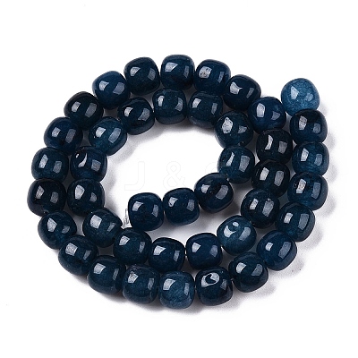 Dyed Natural White Jade Beads Strands G-T138-S05-1