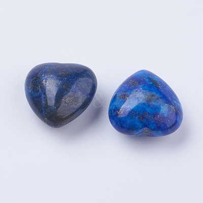 Natural Lapis Lazuli Heart Love Stones DJEW-P009-01A-1