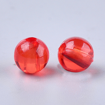 Transparent Plastic Beads KY-T005-6mm-631-1