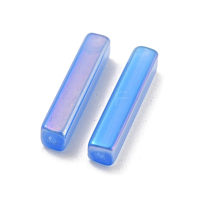 Electroplate Glass Beads GLAA-D024-01C-1