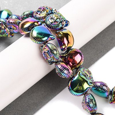 Electroplated Synthetic Non-magnetic Hematite Beads Strands G-Q174-04D-1