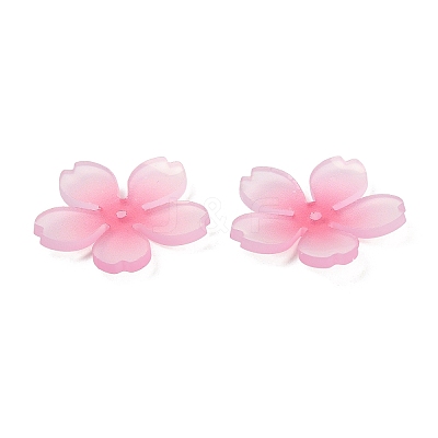 Epoxy Resin Flower Bead Cap CRES-Z002-04-1