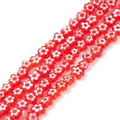 Handmade Millefiori Glass Bead Strands LS-LAMP-J035-4mm-67-1