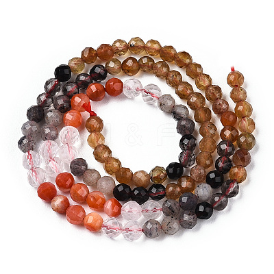 Natural & Synthetic Mixed Gemstone Beads Strands G-D080-A01-01-33-1